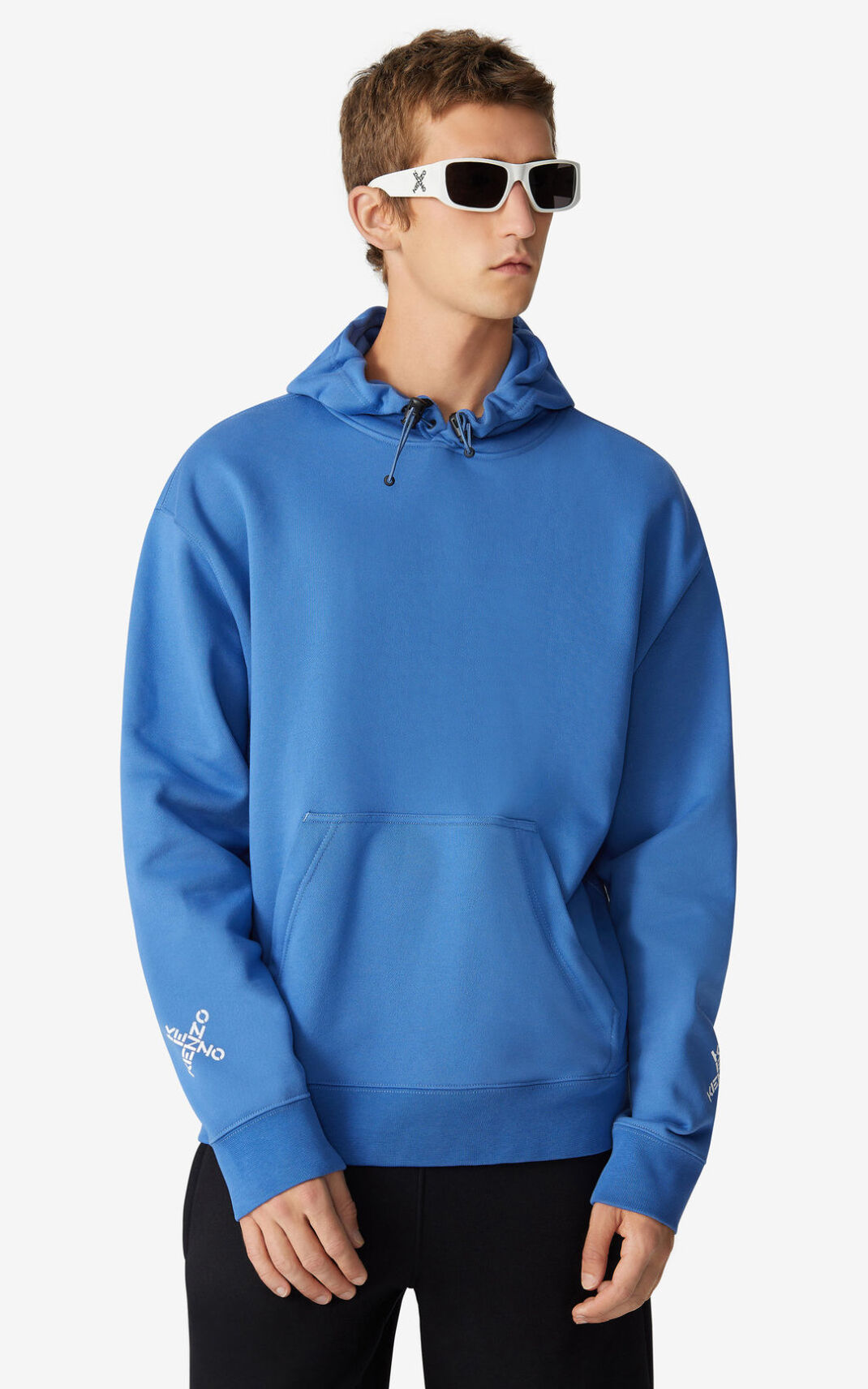 Sudaderas Con Capucha Kenzo Sport Triple X Hombre Azules NSQ869320